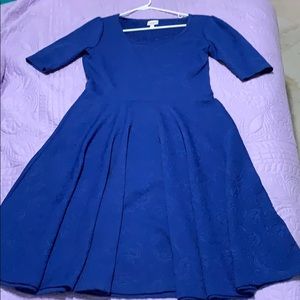 Lularoe Nicole Dress, gorgeous sapphire blue